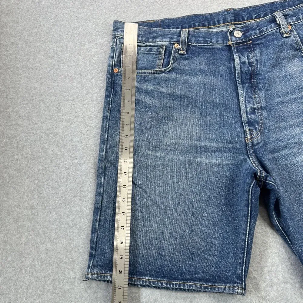 Levi's 501 '93 Jean Shorts Men's 40 Blue Medium Wash Denim Button Fly 90s Jorts